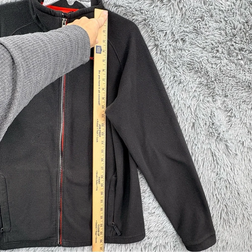 North Face Jacket Boys XL Fits Womens Medium Performance Fleece Full Zip Black